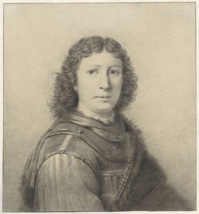 Porträtt av en ung man med krage och kedja av Wilhelm Adrian Netscher