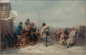 Mässa i Jelna i Smolensk Governorate av Wilhelm Amandus Beer