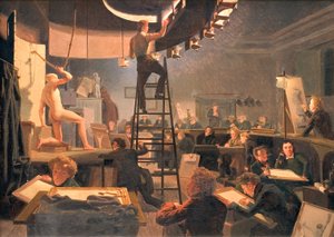 Livsklassen på Kungliga Konsthögskolan av Wilhelm Bendz