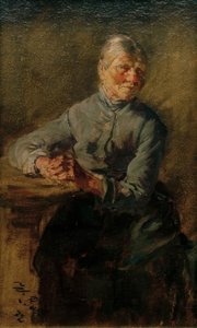 Gammal kvinna av Wilhelm Busch