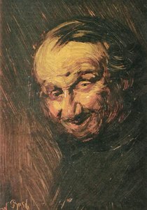 Tyska: Benmannen, huvudet av en gammal man av Wilhelm Busch