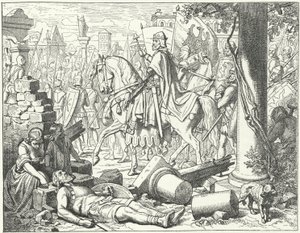 Frederick Barbarossa kommer in i Milano av Wilhelm Camphausen