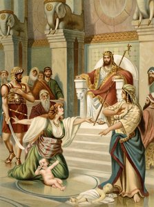 Salomos dom (färg litho) av Wilhelm Ebbinghaus