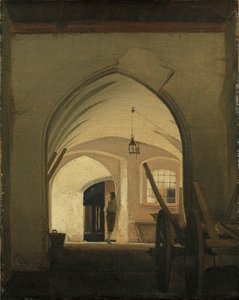 A Coach House, Partenkirchen av Wilhelm Ferdinand Bendz