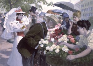 Röda eller vita rosor? (Röda eller vita rosor, sir?) av Wilhelm Gause