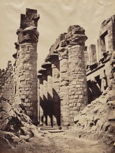 Utsikt över Karnak-templet, Hypostyle Hall