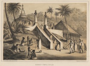 Buddhisttemplet, Ceylon, 1855