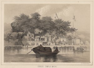 Kinesiska templet, Macao, 1855