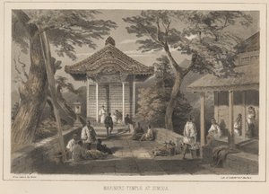 Sjömännens tempel i Simoda, 1855 av Wilhelm Joseph Heine
