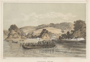 To-Ri-Ga-Sa-Ki, Yedo Bay, 1855 av Wilhelm Joseph Heine