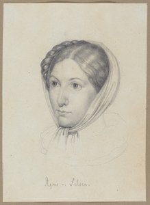 Agnes von Felsen, ca 1822 (grafit) av Wilhelm Kügelgen