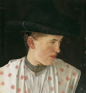 Chef för en bondflicka av Wilhelm Maria Hubertus Leibl