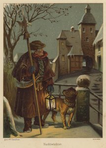 Nightwatchman (färg litho)