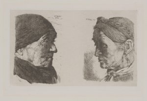 Ett bondepar av Wilhelm Maria Hubertus Leibl
