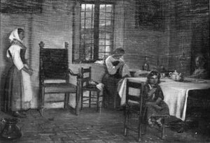 En italiensk interiör av Wilhelm Marstrand