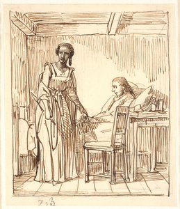 Arendses sista besök hos Ewald vid hans sjukhussäng av Wilhelm Marstrand
