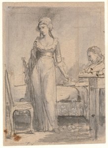 Arendses sista besök hos Ewald vid hans sjukhussäng av Wilhelm Marstrand