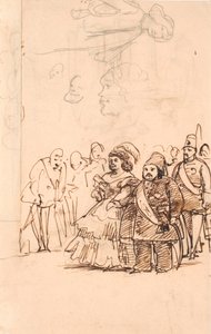 Den turkiske prinsen Mehmet Ali som grevinna Danners kavaljer under hans besök i Köpenhamn, maj 1859