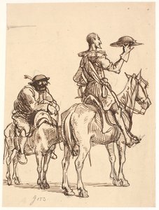 Don Quijote överväger sin hjälm av Wilhelm Marstrand