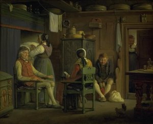 En friares mamma för sin sons talan av Wilhelm Marstrand