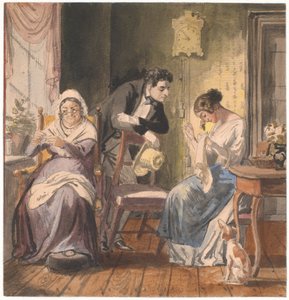 Ett besök (Ett besök från vardagen) av Wilhelm Marstrand