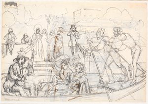 Gondolscen från Venedig av Wilhelm Marstrand