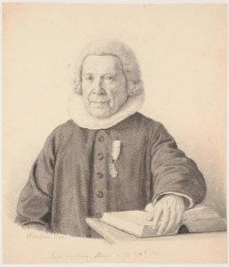 Pastor "Seyer Malling Beyer i sit 94de Aar" av Wilhelm Marstrand