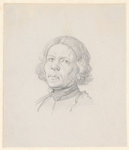 Porträtthuvud, svensk bonde av Wilhelm Marstrand