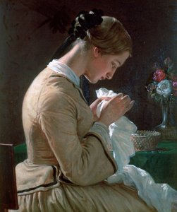 Porträtt av Thora Maria Borch, c1830-1873