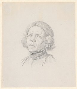 Porträtthuvud, svensk bonde av Wilhelm Marstrand