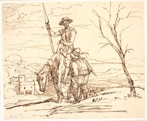 Sancho Panza berättar historien om getterna av Wilhelm Marstrand