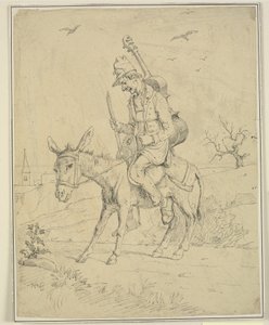 Spelman på en åsna av Wilhelm Marstrand