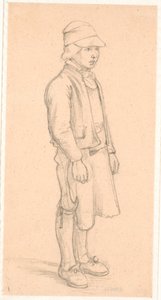 Svensk pojke med keps av Wilhelm Marstrand