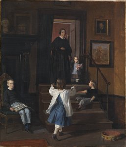 Konstnärens familj av Wilhelm Marstrand