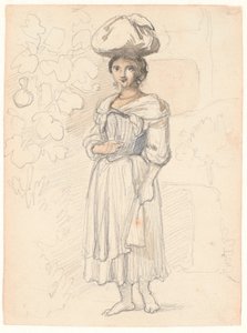 Ung italienska, stående av Wilhelm Marstrand