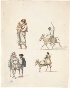 Resande italienska bönder av Wilhelm Marstrand