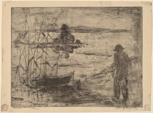 Fiske på Havelälven av Wilhelm Oesterle