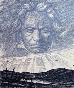 A Tribute to the Genius of Beethoven, illustration från 