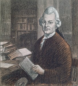 Porträtt av Gotthold Ephraim Lessing (1729-81), illustration från tidskriften 