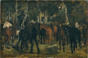 Nedmonterade Cuirassiers av Wilhelm Trübner