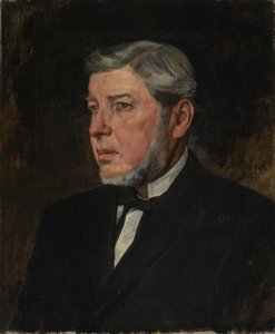 Porträtt av konstnärens far, Georg Trübner av Wilhelm Trübner