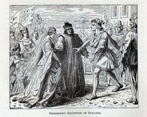 Friedrichs mottagning av Eleanor, 1882 av Wilhelm Werthmann