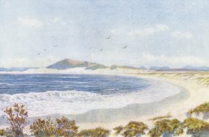Blaauwberg och Head of Table Bay (färglitografi)