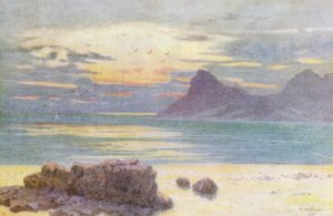 Hout Bay och Hangberg (färglitografi)