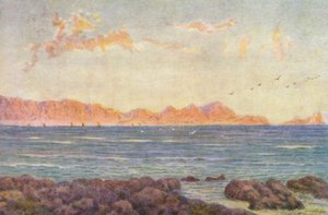 Södra delen av False Bay, med Cape Hangclip (färglitografi)