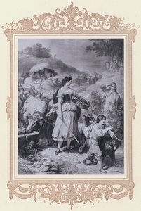 Dorothea och utvandrarna, Hermann och Dorothea (litho)