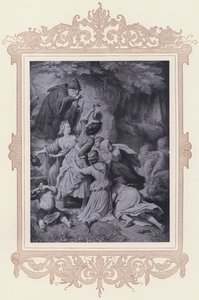 Flicka i skogen, den trogna Eckart (litho)