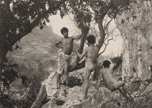 studie av manliga nakenbilder, ca 1900 av Baron Wilhelm von Gloeden