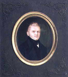 Porträtt av Alexander Muravyov, ca 1840 (akvarell och gouache) av Wilhelmina Feodorovna Gebhard