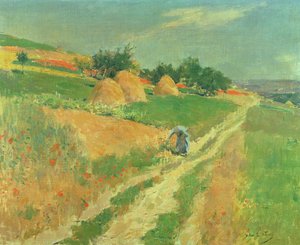 Plocka vilda blommor av Willard Leroy Metcalf